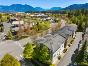 Aerial. This home is perfectly situated near top-rated schools, shops, spas, dining, and over 25 miles of scenic hiking and biking trails