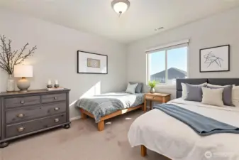 Virtually enhanced 3rd Bedroom.