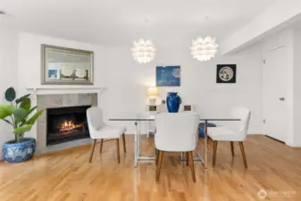 Imagine dining by the fire on winter evenings