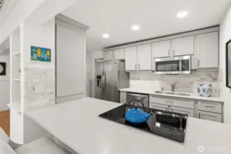 Light, bright room for creating your meals