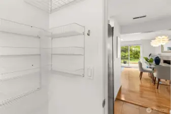 Utility room looking back toward the kitchen/living room.