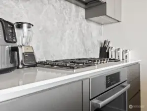 Bosch Stainless Steel appliances w/gas cooktop rage.