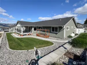 Just The Right Amount of Grass and Garden Space
