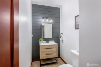 Custom updated guest bathroom