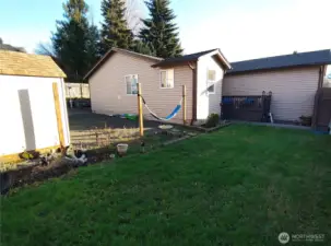 Private front yard area