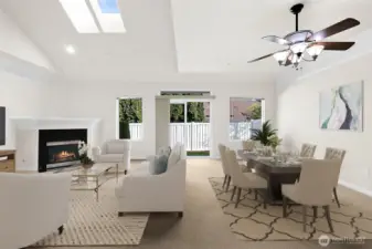 Great Room-Virtually Staged
