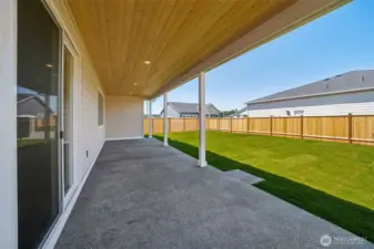 Actual home: Covered patio