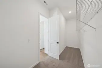 Actual home: Walk-in closet
