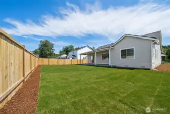 Actual home: Fully fenced and irrigated