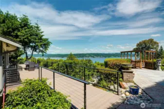 The main view deck is large.