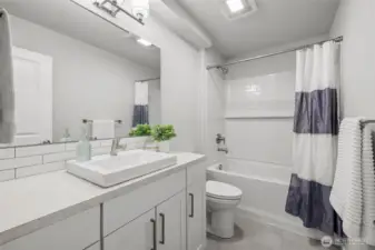 Full bathroom on main floor.