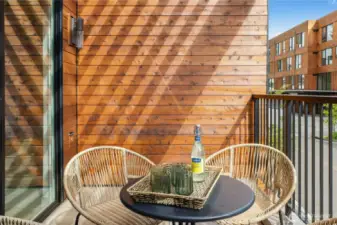 Private front deck.