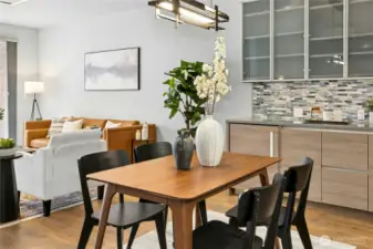 Dining area in the great room.
