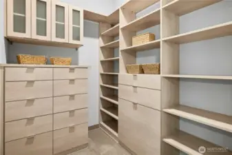 A custom California Closet System was added to the primary suite.