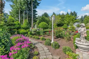 Meticulously landscaped grounds