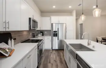 Photos from staged model home.