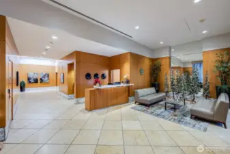 Lobby with Concierge Desk