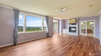 The primary bedroom features a private balcony—your own retreat to relax and take in the stunning views.