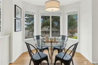 A sunny breakfast nook.