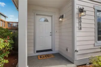 Nice covered front porch