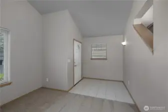 Light and bright entryway Perfect for greeting guests.