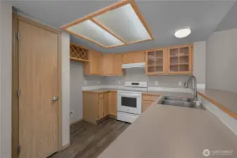 Great workspace in the kitchen and large pantry is a bonus too