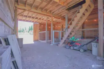 Interior barn photos. Plenty of room for vehicles and implements.