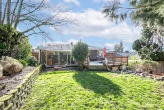 Expansive yard for rest and play