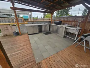 Huge Outdoor Kitchen.