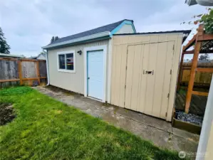 Shop with Garden Shed