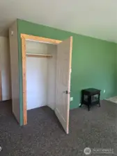 Closet off downstairs great room