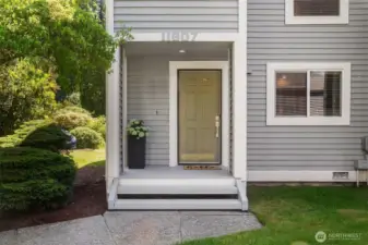 Sun filled lot and end unit.