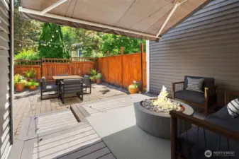 Back Patio Virtually Staged.