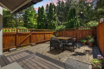 Entertain under the stars with friends and a glass of wine!
