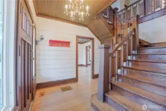 Grand stairway entry