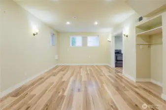 Lower level living area