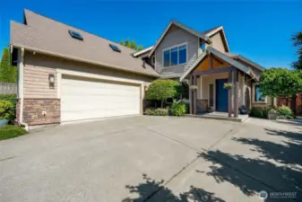 This thoughtful design of this beautiful house extends to the exterior as well - Smart light switches provide easy control of exterior entry and driveway lighting. There are also 4 cameras and a subscription free video door bell with on-site recording and smart phone app access.
