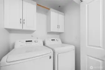 Utility room on the main level