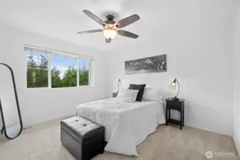 Spacious primary suite.