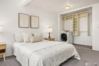 Rare unit with own all in one W&D, no need for the laundry room!