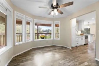 Sitting Area with Kitchen to the Right