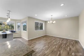Kitchen Dinning Area with Lake View