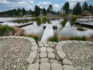 Stairs leading to the dock