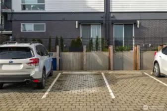 Parking spot off the alley