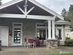 Patio area at rear of Club House.