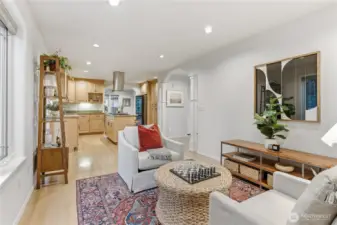 Family room off kitchen