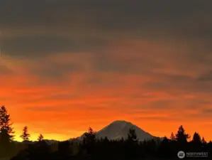 Mount Rainier From the Living Room!