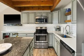 Stainless appliances and new refrigerator!