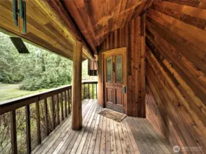 Beautiful cedar siding...