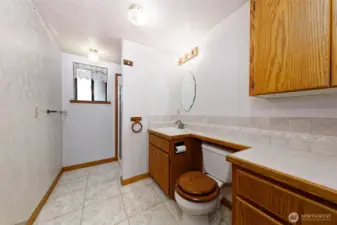 Main floor bathroom.